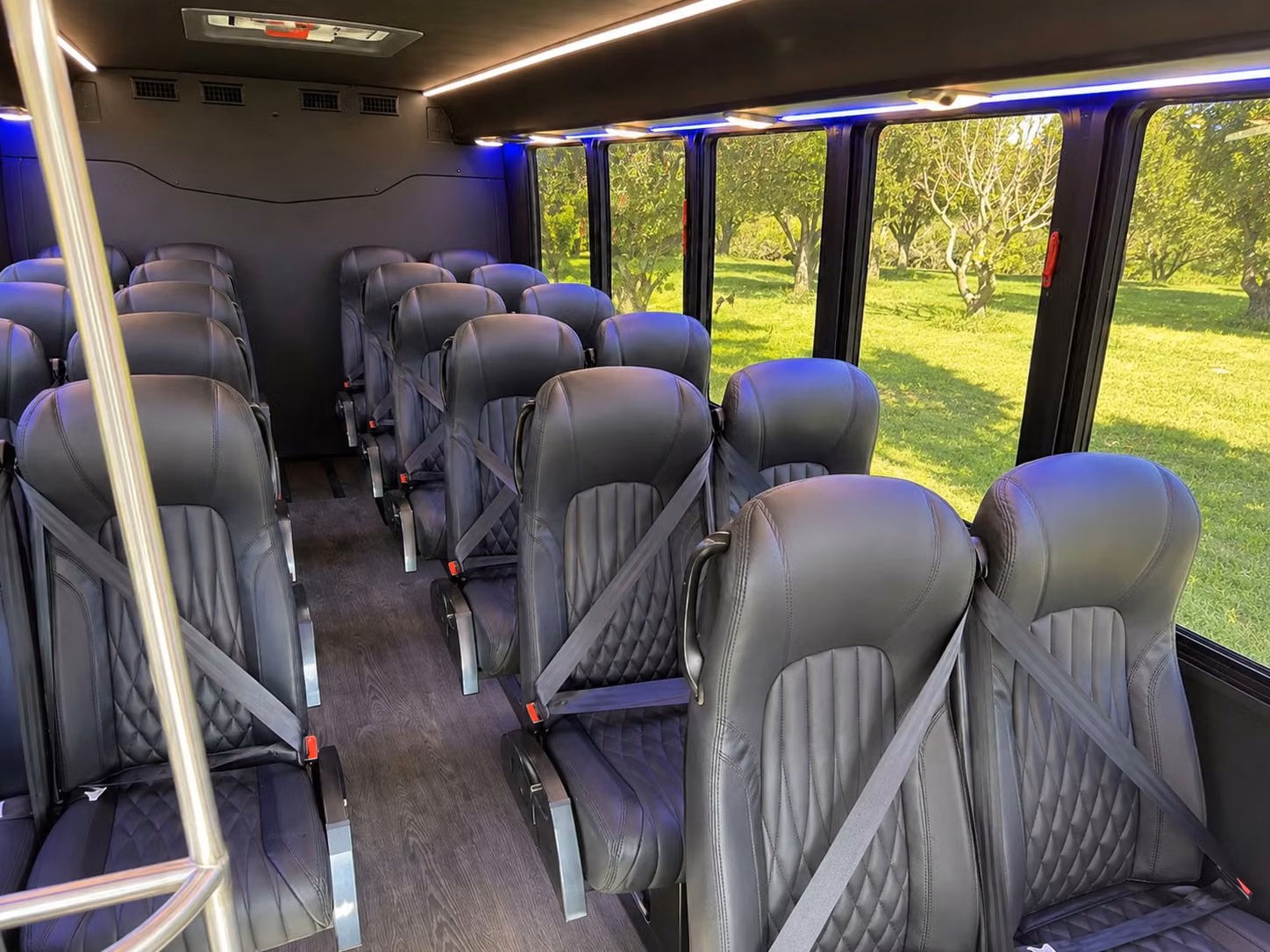 15 passenger minibus interior
