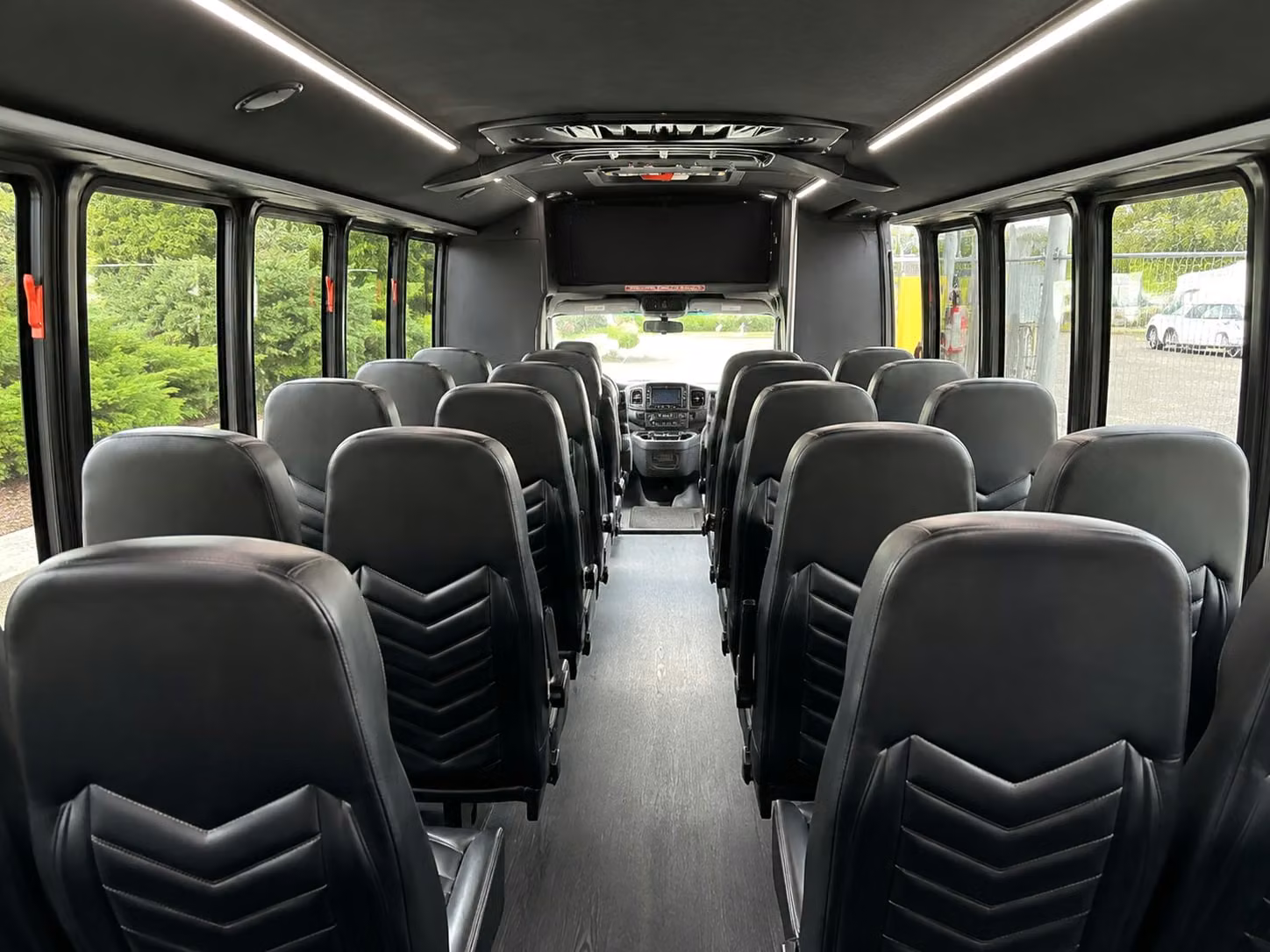 18 passenger minibus interior