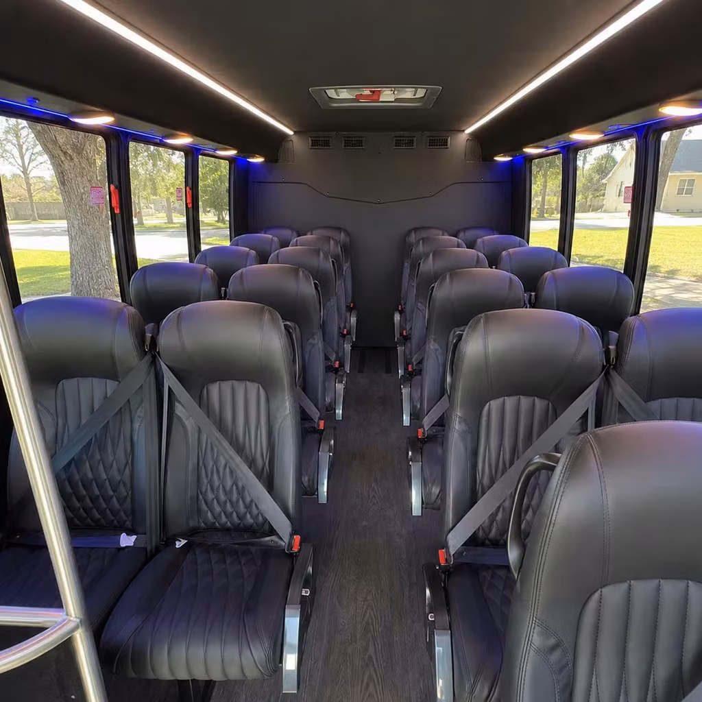 28 passenger minibus interior