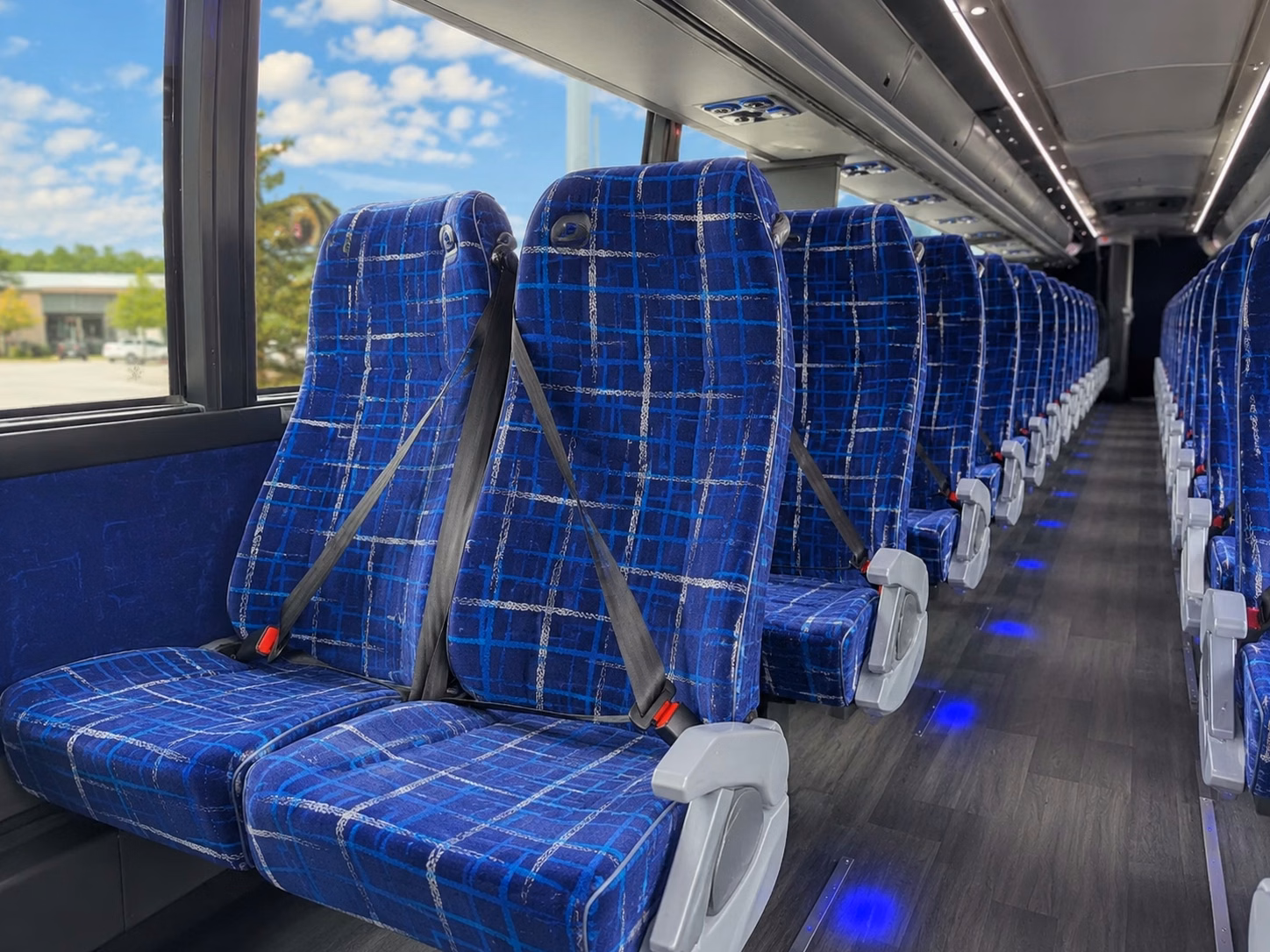 poway charter bus interior