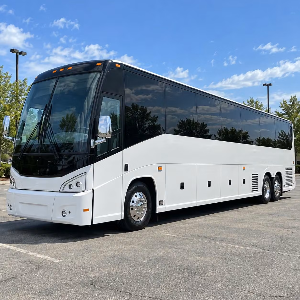 poway charter bus rental exterior