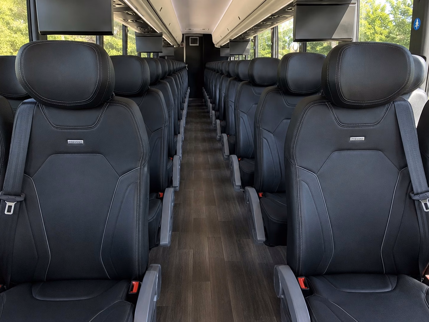 poway charter bus rental interior